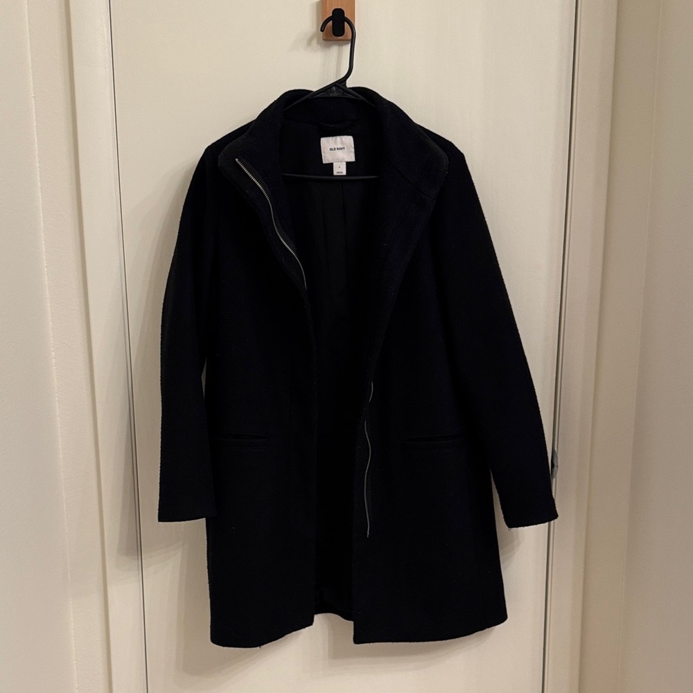 Women’s Black Topcoat Small